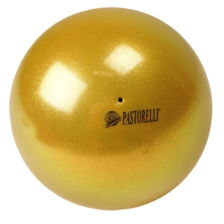 04Míč Pastorelli glitter HIGH VISION - třpyt Gold - 00030