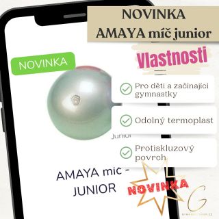 🌟 NOVINKA na GymnasticShop.cz 🌟 Seznamte se s naším novým Amaya míčem – Junior Silver ✨ Perfektní volba pro malé...