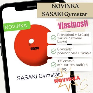 ✨ Novinka, která rozzáří tvůj trénink! Gymnastický míč SASAKI Gymstar Bright Red v nádherné zářivé červené barvě ❤️...