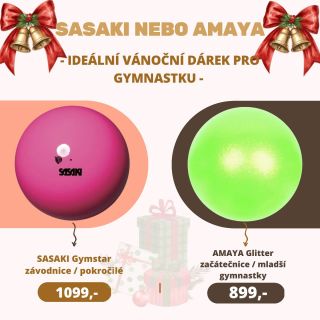🎄Hledáš ideální míč na moderní gymnastiku pod stromeček 🎅? Mrkni na dva krásné tipy a vyber ten pravý! 👇 ✨ Sasaki Gymstar...